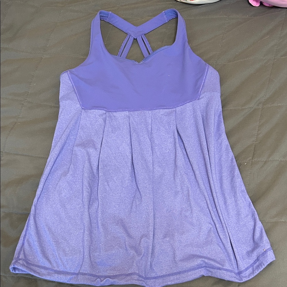 Purple Strappy Tank Top